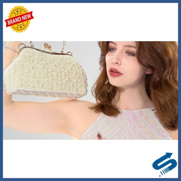 Vintage Floral Beaded Rhinestone Clutch Evening Bag Wedding Purse